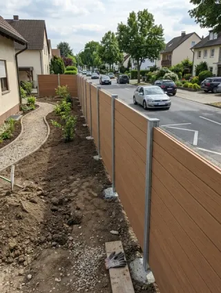 Lärmschutzzaun in Dresden - fachgerechte Ausführung vor Ort